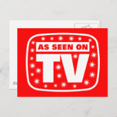 テレビで見る – CH 2 With Snow Stars ポストカード (正面/裏面)