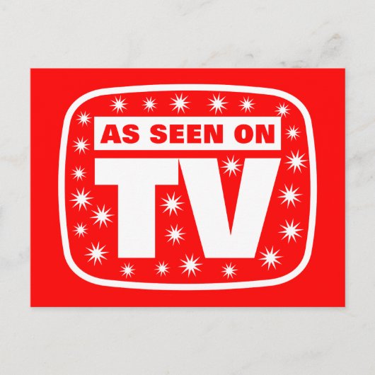 テレビで見る – CH 2 With Snow Stars ポストカード (正面)