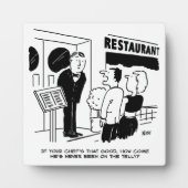 テレビに出ていないレストランのシェフおもしろい フォトプラーク (正面)