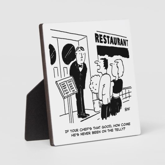 テレビに出ていないレストランのシェフおもしろい フォトプラーク (正面)