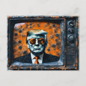 テレビのオレンジマントランプ ポストカード (正面)