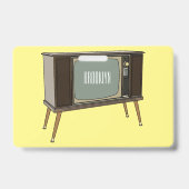 テレビのカートゥーンイラスト バッジ (裏面)