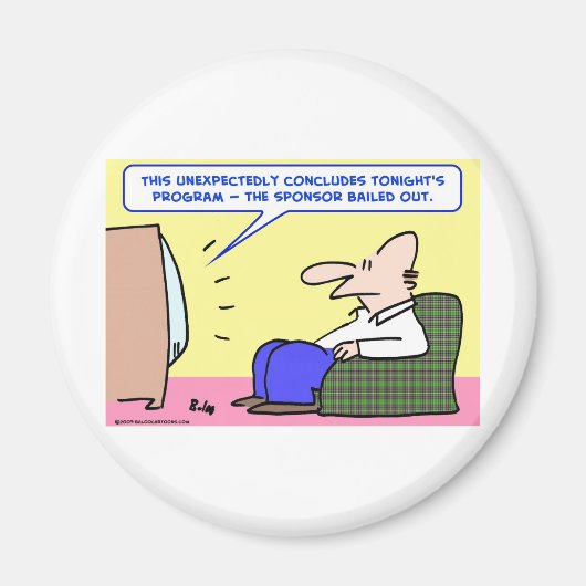 テレビのスポンサーが救済措置を取った マグネット (正面)