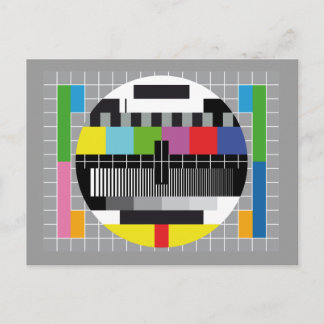 テレビのテスト画面 ポストカード