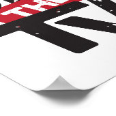 テレビのフェイクニュースプロパガンダをオフにする ポスター (角)