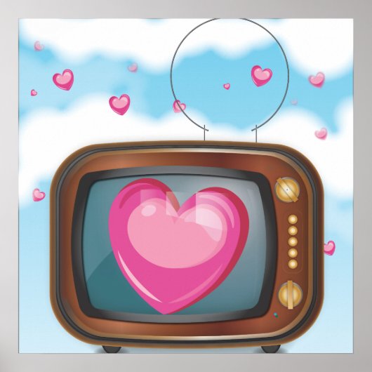 テレビの中の恋愛 ポスター (正面)