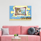 テレビの修理屋 | 不条理な言葉遊びユーモア 24x16 キャンバスプリント (インサイチュ (リビング))