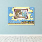 テレビの修理屋 | 不条理な言葉遊びユーモア 24x16 キャンバスプリント (インサイチュ (ウッドフロア))