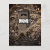 テレビの恐ろしいニュース ポストカード (正面)