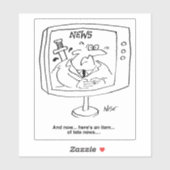 テレビの漫画の後半ニュースとニュースリーダー。 シール (シート)