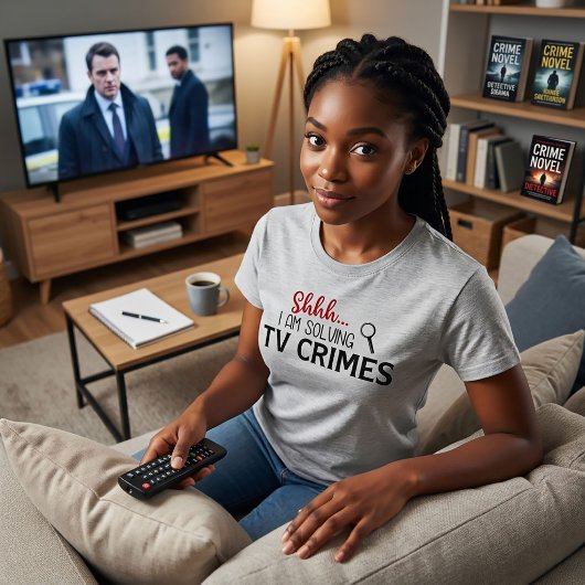 テレビの犯罪を解決中・・・ 真犯人Tシャツ Tシャツ