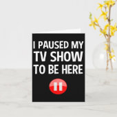 テレビの番組を一時停止してここに来ました - テレビ好きの誕生日 カード (黄色い花)