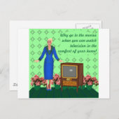 テレビの登場 ポストカード (正面/裏面)