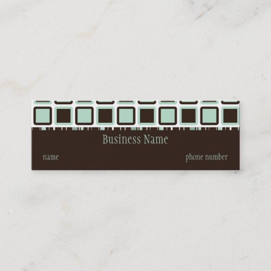 テレビの細い名刺 スキニー名刺 (正面)