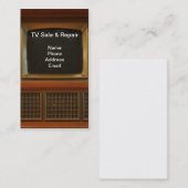 テレビの販売および修理サービス 名刺 (正面/裏面)