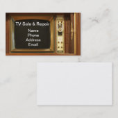 テレビの販売および修理サービス 名刺 (正面/裏面)