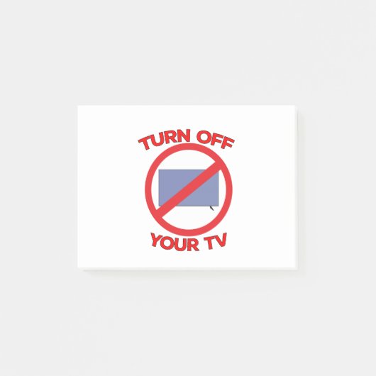 テレビの電源を切る ポストイット (正面)