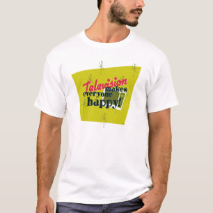 テレビはみんなを幸せにする!収穫金ゴールド Tシャツ