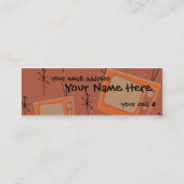 テレビはみんなを幸せにする！銅褐色 スキニー名刺 (裏面)