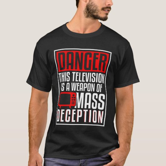 テレビは大量欺瞞の武器少年 Tシャツ (正面)
