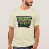 テレビは私の人生を台無しにした Tシャツ (正面)