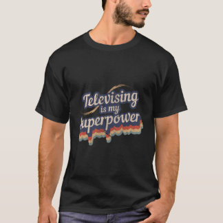 テレビは私の超大国のデザインテレビ Tシャツ