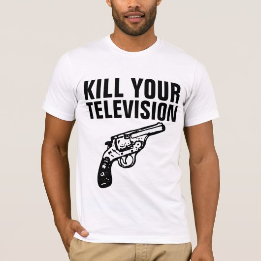 テレビをぶっ壊せ Tシャツ (正面)