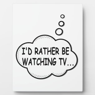 テレビを見たい フォトプラーク