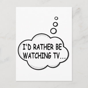 テレビを見たい ポストカード