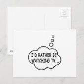 テレビを見たい ポストカード (正面/裏面)