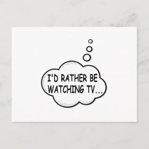 テレビを見たい ポストカード