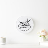 テレビを見たい ラウンド壁時計 (ホーム)