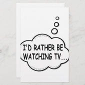 テレビを見たい 便箋 (正面/裏面)