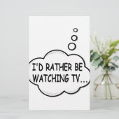 テレビを見たい 便箋 (スタンド正面)