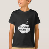 テレビを見たい Tシャツ (正面)