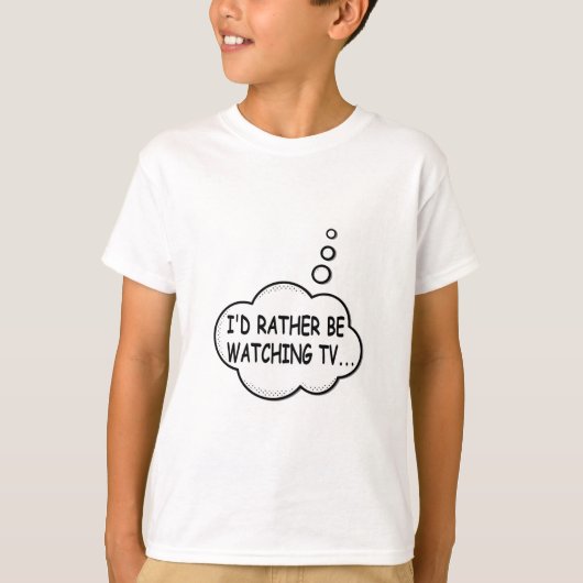 テレビを見たい Tシャツ (正面)