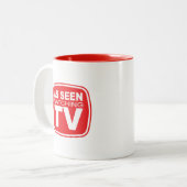 テレビを見てたら見た ツートーンマグカップ (正面左)