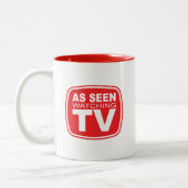 テレビを見てたら見た ツートーンマグカップ (左)
