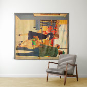 テレビを見るためにシブルスキーで集まる タペストリー (インサイチュ(横))