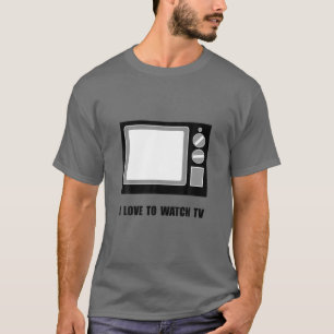 テレビを見るのが大好おもしろいき Tシャツ