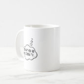 テレビを見るのが好き コーヒーマグカップ (正面左)