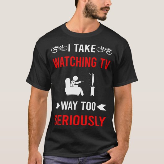 テレビを観るのが好きな人へ Tシャツ (正面)