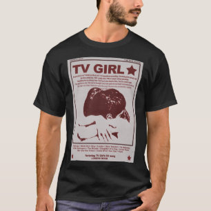 テレビガールフランスの出口愛好家ロック Tシャツ
