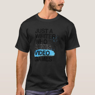 テレビゲームが大好きな作家の仕事プライドゲーム Tシャツ