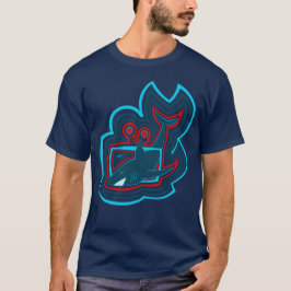 テレビサメグラフィックリップル Tシャツ