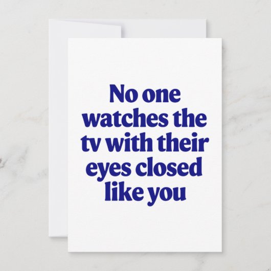 テレビジョーク父の日パパジョーク夫ギフト カード (正面)