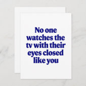 テレビジョーク父の日パパジョーク夫ギフト シーズンカード (正面/裏面)