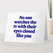 テレビジョーク 父の日のプレゼント  ダッドジョーク 夫へのギフト カード (正面)