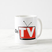 テレビマグで見られるように コーヒーマグカップ (正面右)