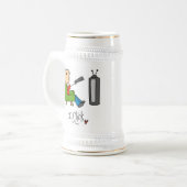 テレビ中毒者 ビールジョッキ (正面左)